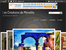 Tablet Screenshot of creationsmonette.com